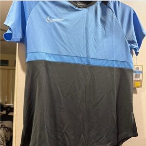 Nike Sky Blue and Charcoal Sports Tee